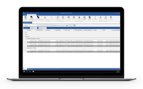 Screenshot de Salomon que permite realizar agrupaciones de informaicón para su estudio