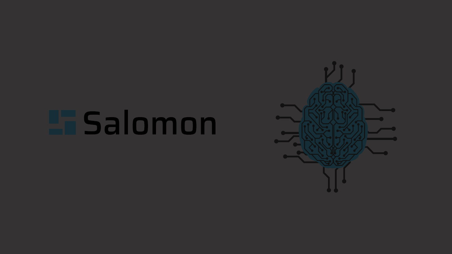 Imagen de vídeo de Salomon, con logotimo y el cerebro de calcular